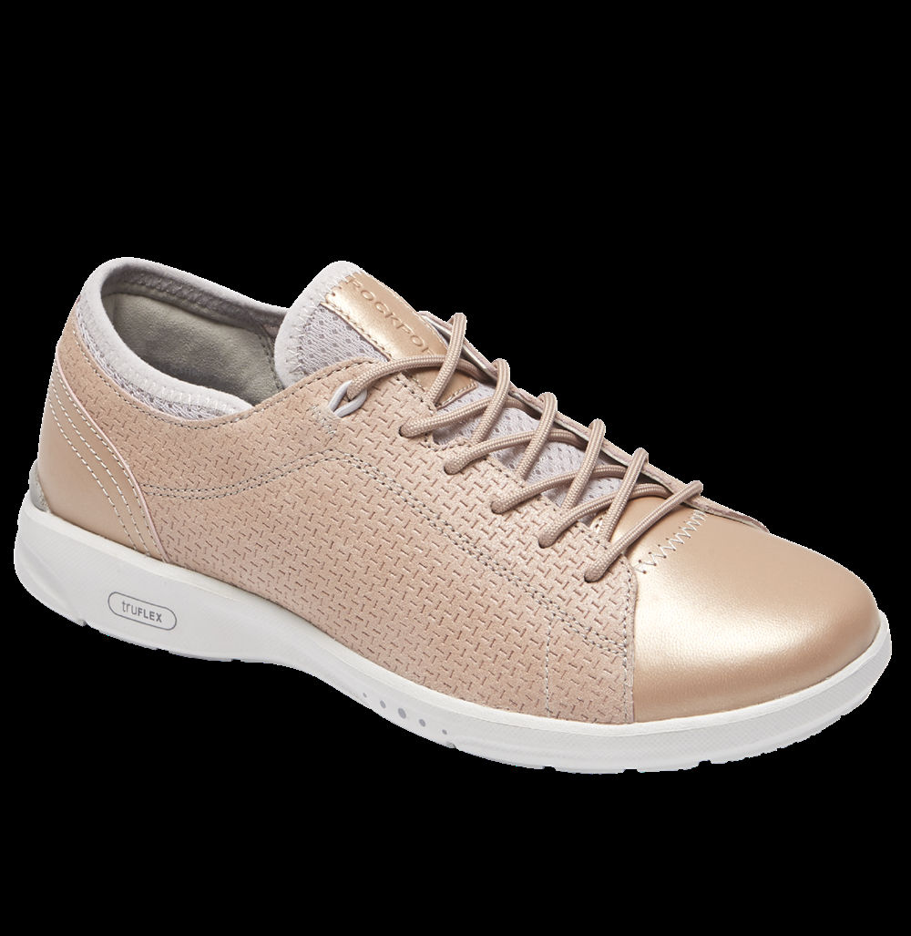 Tenis Rockport Mulher Rosa - Truflex Lace-To-Toe - 26493HWYJ